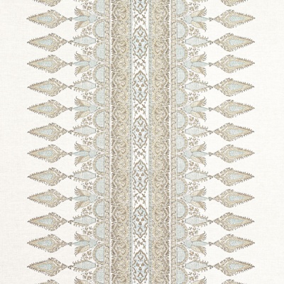 Thibaut Akola Stripe Fabric in Beige